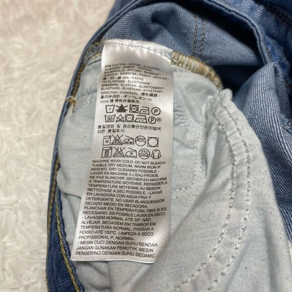 Levis 714 Straight Jeans Womens Size 32x32 Mid Rise Medium Blue Denim - Picture 5 of 11